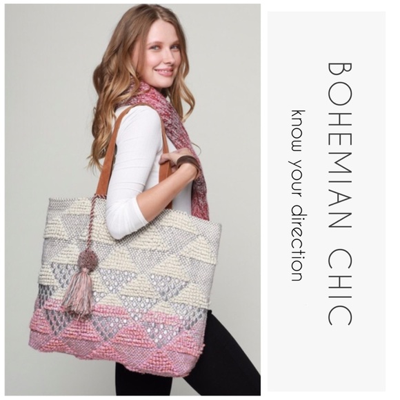 Textured Crochet Handmade Oversized Tote - Picture 5 of 14